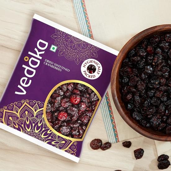 Vedaka Premium Cranberries | Tasty Snack for Kids and Adults | Quality Berries | 500gm