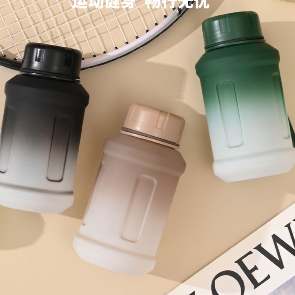 Graduated Fitness Water Bottle Gradient Fitness Drinking Bottle Sports Water Cup Hiking