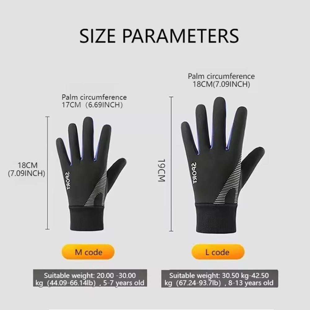 Silicone Anti Slip Kids Riding Gloves Waterproof Winter Gloves Durable Warm Gloves Outdoor