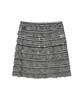Guwolsibil Cut Edge Lace Layered Skirt Black