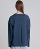 ZENSAI Tuck Back Slit T-Shirt Blue