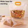 Airtight Food Storage Bag with Lid Freestanding Rice Storage Pouch Sealed Reusable Grain Storage Bag for Flour Beans Kitchen Cabinet Pantry