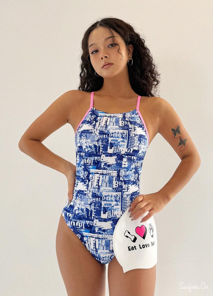 Seopeoseuko Newszine One-Piece Swimsuit