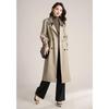 Women's Classic Khaki Belted Trench Coat