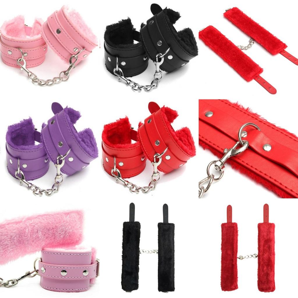 Luxury Pu Plush Sex Handcuff Bundle For Couples Waterproof And Adjustable