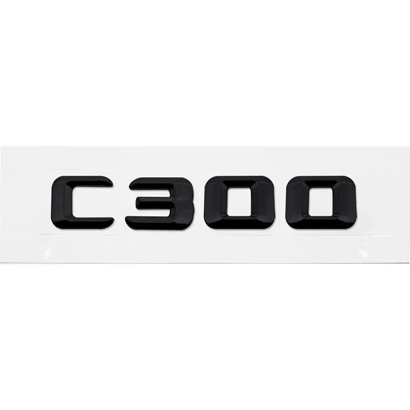 Alloy ABS Car Letter Stickers Rear Trunk Badge for Mercedes Benz C Class C240 C250 C260 C280 C300 C320 C350 C400 C500 Emblem RV1