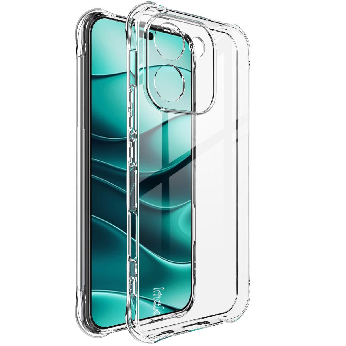 

Для Honor X70i 5G Чехол для телефона IMAK Ударопрочный Мягкий чехол Honor X70i 5G белый