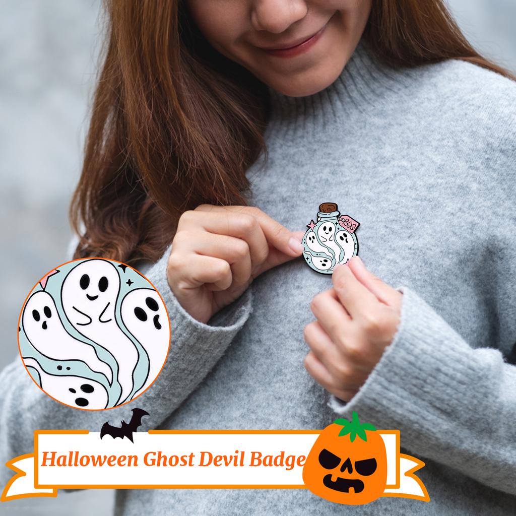 Halloween Ghosts Devil Badge Cute Cartoon Festival Decoration Clothes, Bags, Accessories Alloy Brooch