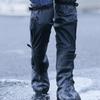 2x Waterproof Wear-resistant High-tube Motorcycle Rain Boot Covers Outdoor Shoes