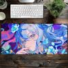 Large Mouse Pad Hoshimachi Suisei Anime Computer Notebook Hololive Gaming Setup Accessories Mouse Mat Non-slip Keyboard Desk Pad