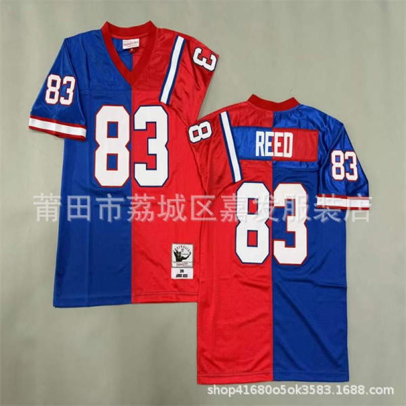 Buffalo Bills NFL Football Jersey Mens Cotton Retro Style 83 78 12 Yin Yang Design Fan Wear