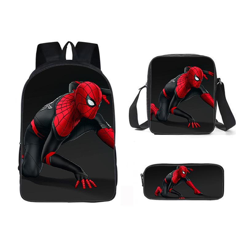 Marvel Spider-Man Backpack for Boys Kids School Bag Superhero Shoulder Bookbag Lightweight Cartoon Bookpack