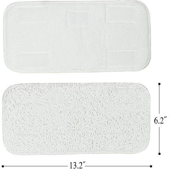 Sienna Luna Replacement Pads Microfiber Mop Pads Fit for Steamer Head SSM-3006 Series Hard Floor Mop Washable Durable Cloth Pads 6 Pack