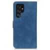 KHAZNEH Für Samsung Galaxy S25 Ultra Hülle Retro PU Leder Brieftasche Ständer Handyhülle