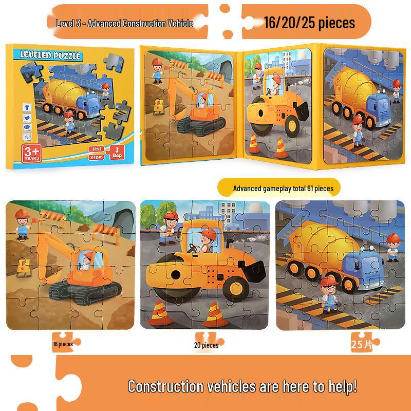 Portable Magnetic Puzzle Book for Early Childhood Education