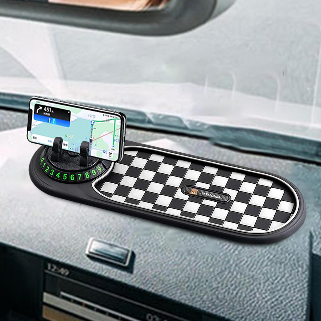 Anti Slip Phone Mat for Car 360 Degree Rotatable Phone Holder Multifunction Interior Accessories Cellphone Automobile Cradle Pad