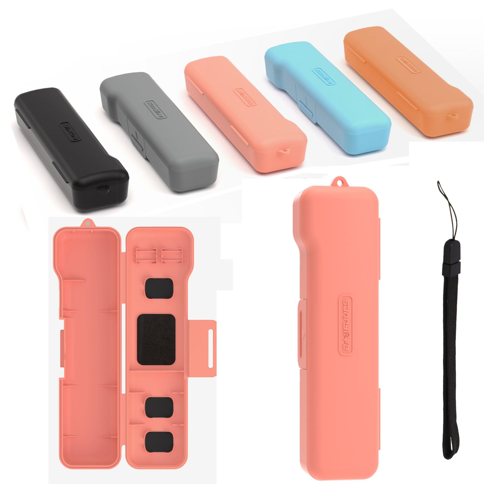 

Taoricup DJI Osmo Pocket 3 Compatible Protective Case Storage Box Protective Cover Accessory Case Filter SD Card Storage Hand Strap Included Full рожевий