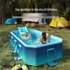Foldable Outdoor Swimming Pool for Children and Adults - Inflatable-Free Design for Family Water Play