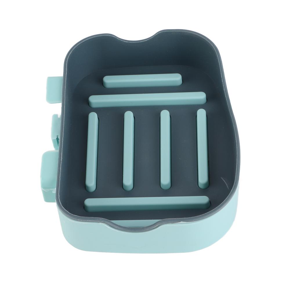 Bathroom Soap Dish Wall Mounted Plastic Soap Storage Plate Tray Organization Bathroom Accessories Light Blue
