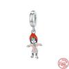 New Winter Snowflake Snowman House Tree Santa Claus Beads Fit Original  Charms Bracelet DIY 925 Silver Fine Jewelry