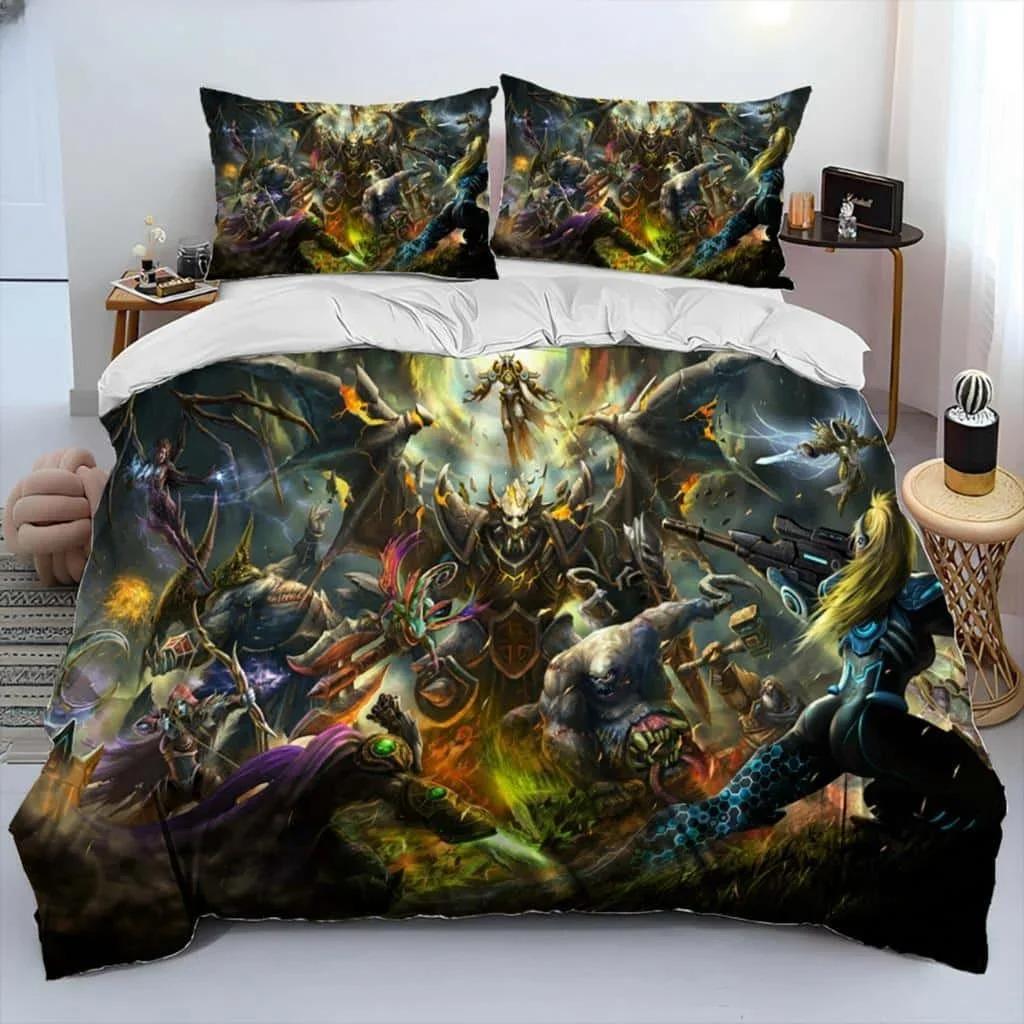 HD Print Game StarCraft Comforter Bedding Set Duvet Cover Bed Set Quilt Cover Pillowcase king Queen Size Home Textiles