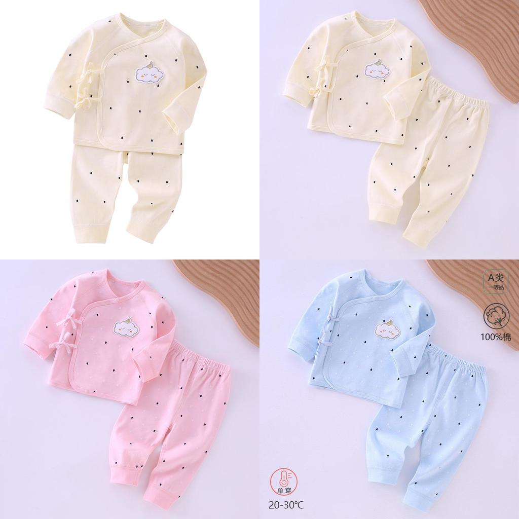 Baby Toddler Cotton Sleeper Suit With Open Front For Newborn Comfort