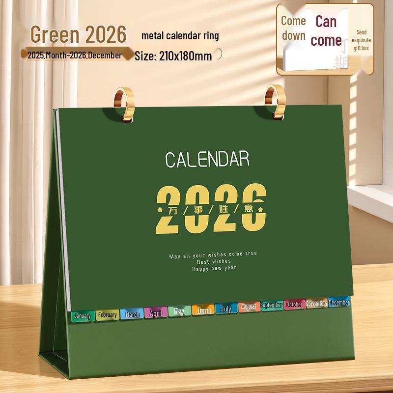 2026 Rok koně Vlastní stolní poznámkový kalendář - Kreativní firemní dárek