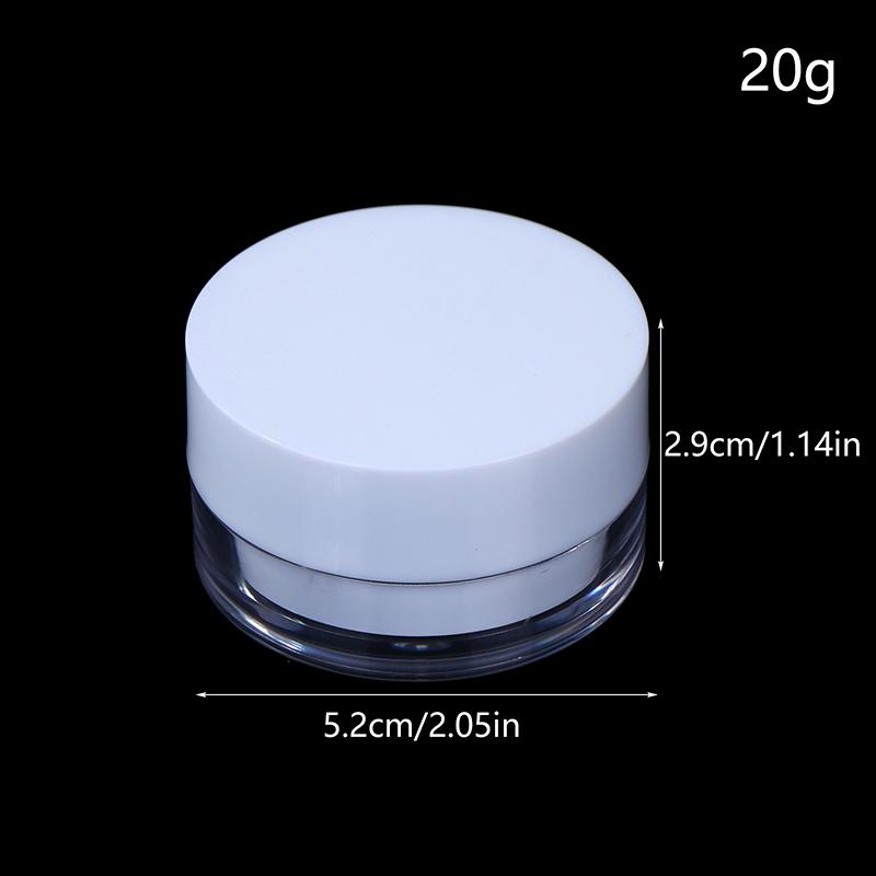 20/30/50g Refillable Cosmetic Cream Jar Lotion Body Butter Makeup Containers Round Travel Face Cream Lotion Refill Bottle Empty