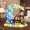 Non-Toxic Creative Micro Particle Building Blocks Moon Flower And Tree House Building Blocks Exquisite Desktop Decoration Gift For Kids