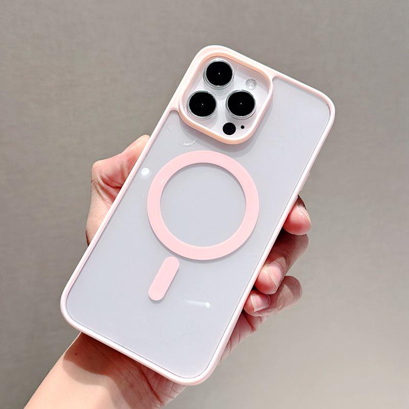 

iPhone 17 Frosted Acrylic Magnetic Protective Case - 16Promax Simple Transparent Cover 17 Pro Max