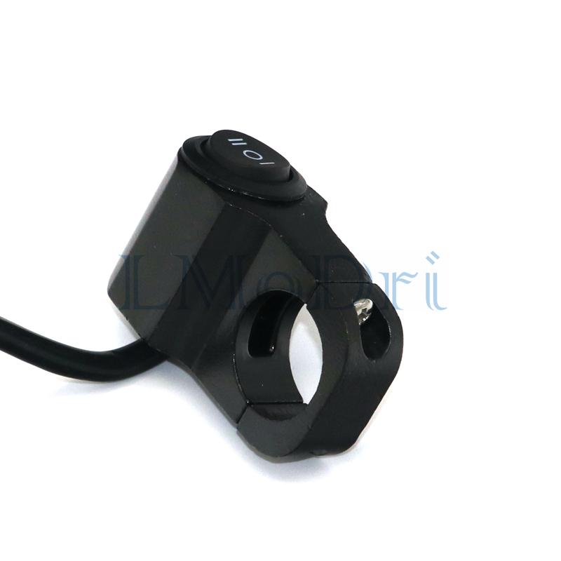 LMODRI Motorrad-Modifikationsschalter, Scheinwerfer, Roller, Moped, Fahrrad, ATV, Universal 7/8 Zoll 22 mm Lenker, 2-in-1-Schalter