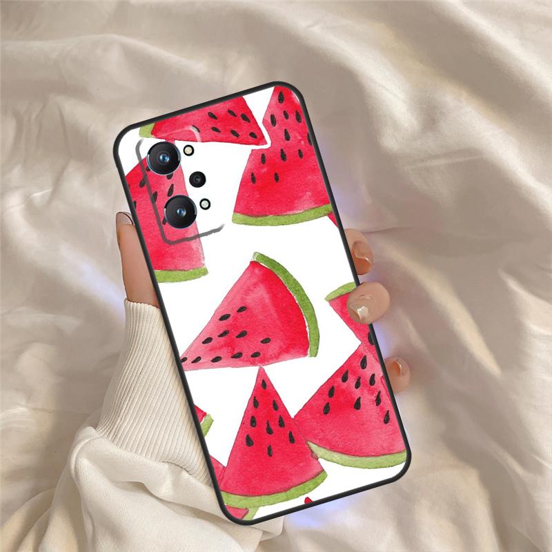 Cute Summer Fruit Watermelon Case For Realme 15 14 11 12 13 Pro Plus C65 C67 C71 C63 C61 C55 C51 C53 C35 C75 GT6 GT7 Pro