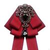 Bow Tie for Women Bowknot Necktie Vintage College Style Elegant Ribbon Formal Fashion Brooch Pin