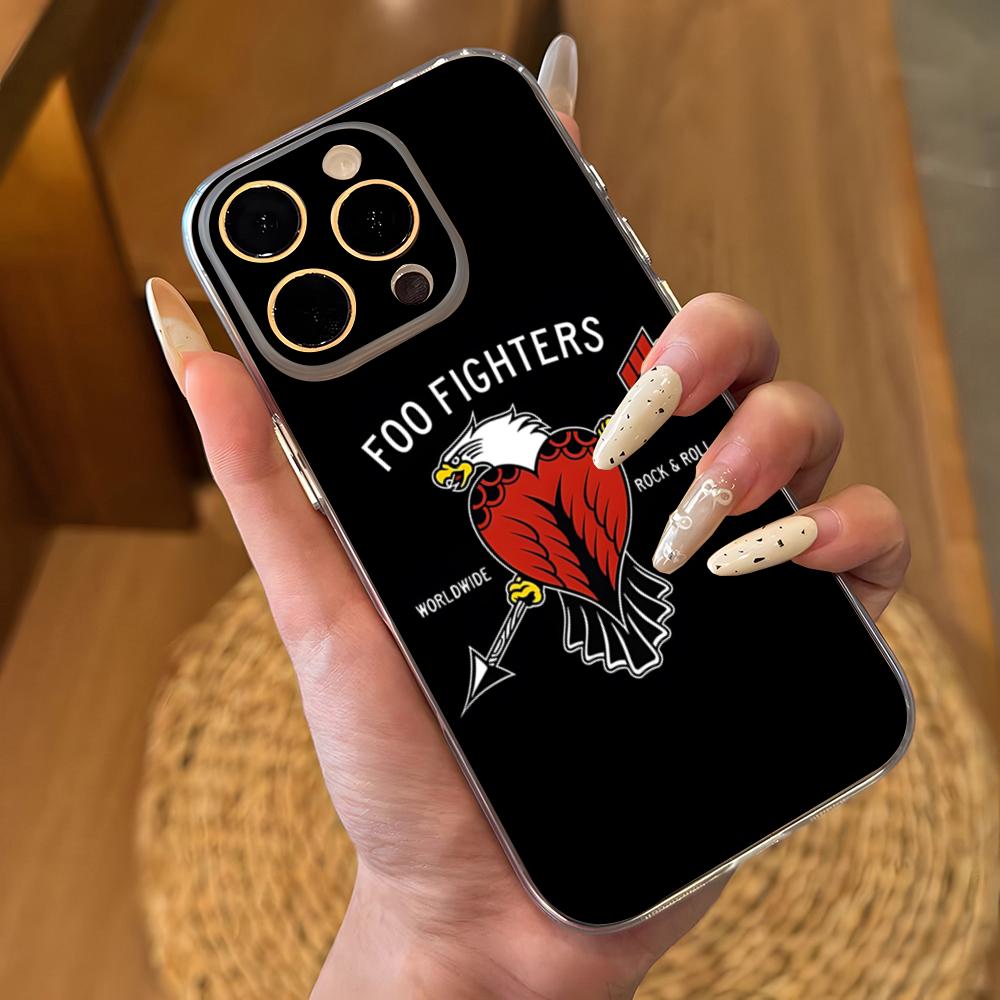 

Foo Fighters Band Phone Case For IPhone 17 16 Pro Max 15 14 13 11 12 Mini Xs X Xr 7 8 Plus Se Transparent Cover iPhone17 Air