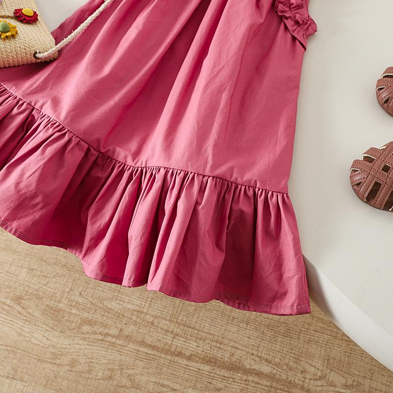 Girls' Dress Summer Dress Korean Casual and Stylish Children's Princess Dress Girls' Baby Vest Dress
