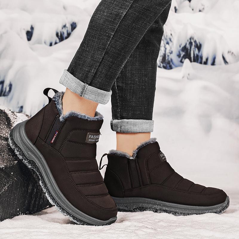 MCTIN Scarpe sportive calde e spesse da donna autunnali e invernali, antiscivolo, ammortizzanti, leggere, alte, da uomo