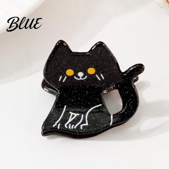 Decorative Bat Hair Pins Halloween Cartoon Clips for Women Girls Acrylic Glitter Pumpkin/Ghost/Bat/Cat Cute Pumpkin Ghost Accessories Accessories,