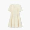 EICHITOO Women's Summer V-Neck Lace A-Line Midi Dress
