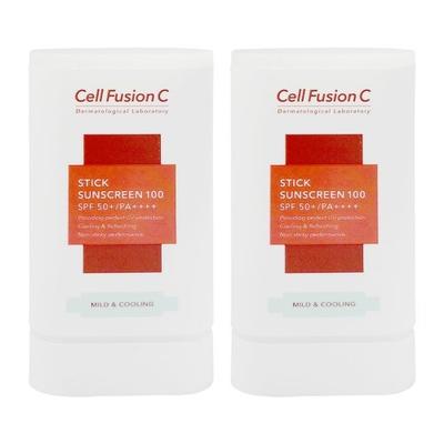 Stick Sunscreen 100 Sun Cream SPF50+ PA++++ 19g 2pcs