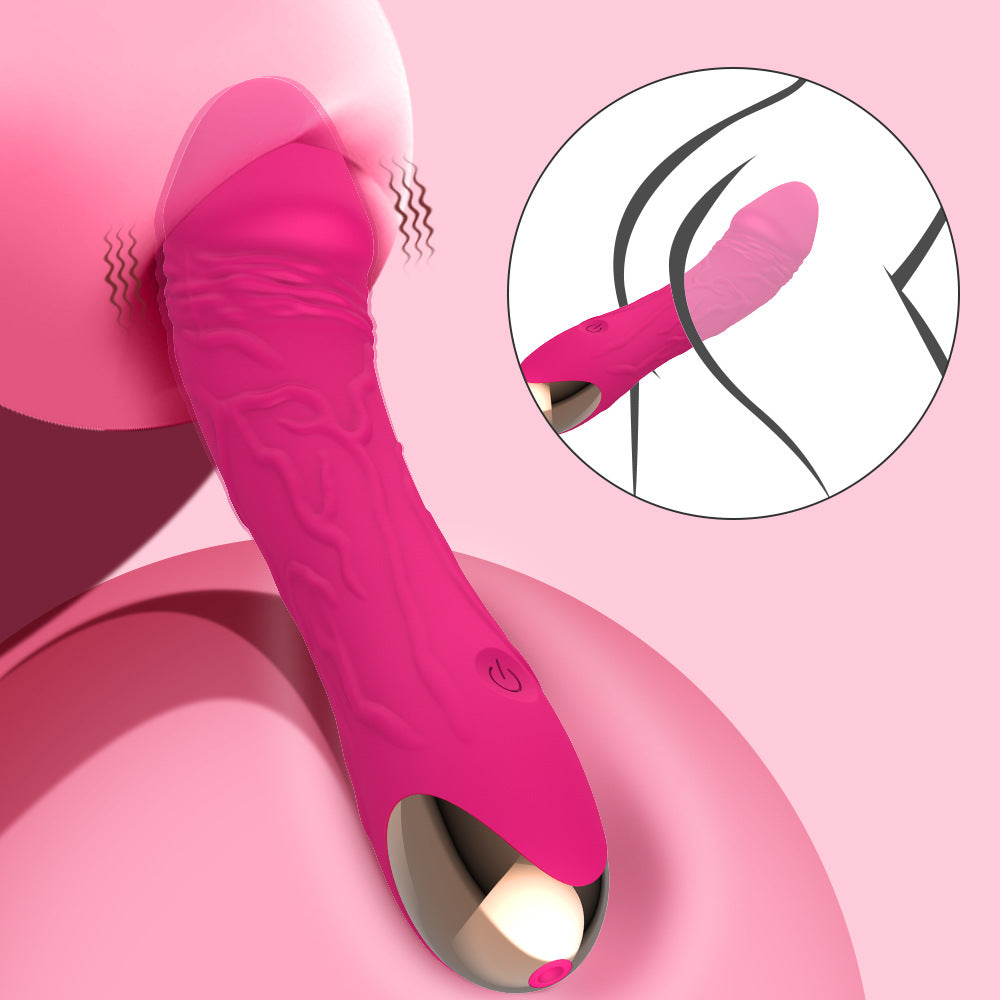 Pink Intense Pleasure G Spot  20 Speed Rechargeable Silicone Wand With Magnetic Charging G Spot S