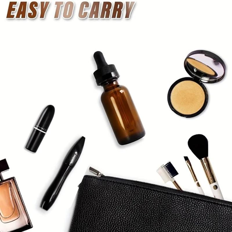 12pcs 30ml Amber Light Proof Glass Essential Oil Bottle with Glass Dropper for Essential Oil Sample Cosmetics Perfume Travel