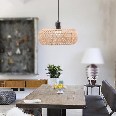 Handcrafted Natural Fiber Lampshade for Cozy Home Decor