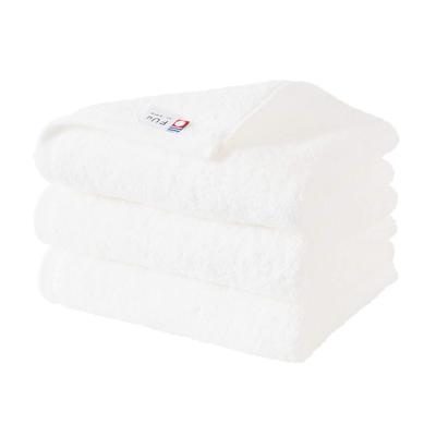 Sada 3 ručníků na obličej Bloom Imabari s certifikací FUu ručníků vyrobených z bavlny měkké, nadýchané, husté, savé, specifikace, Japonsko, 100% (Bílý)