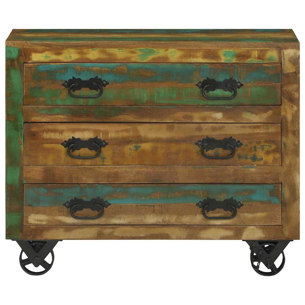 Sideboard Brown 80 X 30 X 65 Cm Solid Reclaimed Wood