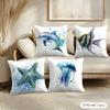 Sea Animal Turtle Coral Cushion Cover Pillowcase Ultra Soft Skin Friendly Fabric Cloud Like Comfort & Concealed Zipper