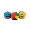 Set of 3 Soft Toss Bean Bags with Fun Face Print for Outdoor and Indoor Activities Suitable for Group Play and Coordination Games