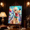 Frozen Elsa & Friends Pearl-Inlaid Frameless Art | Handmade Pearl Craft, Ice Castle Theme, for Frozen Dreamy Home Decor & Gift Option