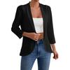 Women's Fashionable Casual Three-Quarter Sleeve Solid Color Cardigan Jacket
