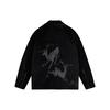 Li Ning Logo Print Solid Color Zipper Loose Jacket Women jackets Black AFDSB44-3
