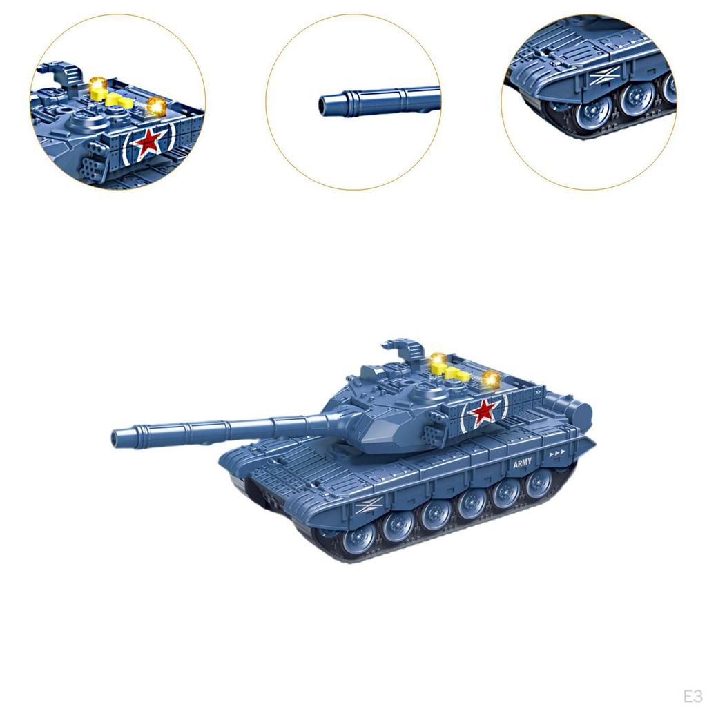 Children's Educational Simulation Tank Toy Boys Pretend Play Vehicle Playset for Kids Age
